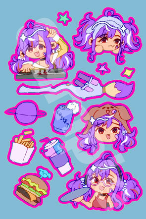 mono sticker sheet